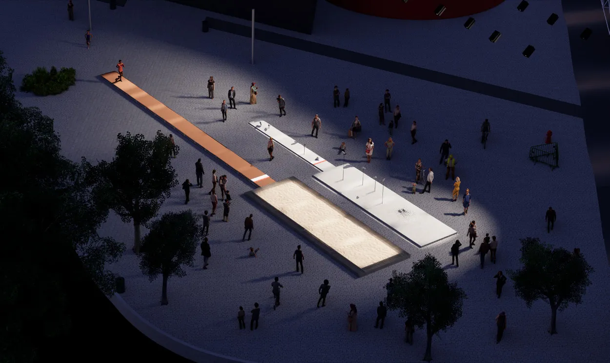 Installation Nuit Blanche, Pierre Larauza.