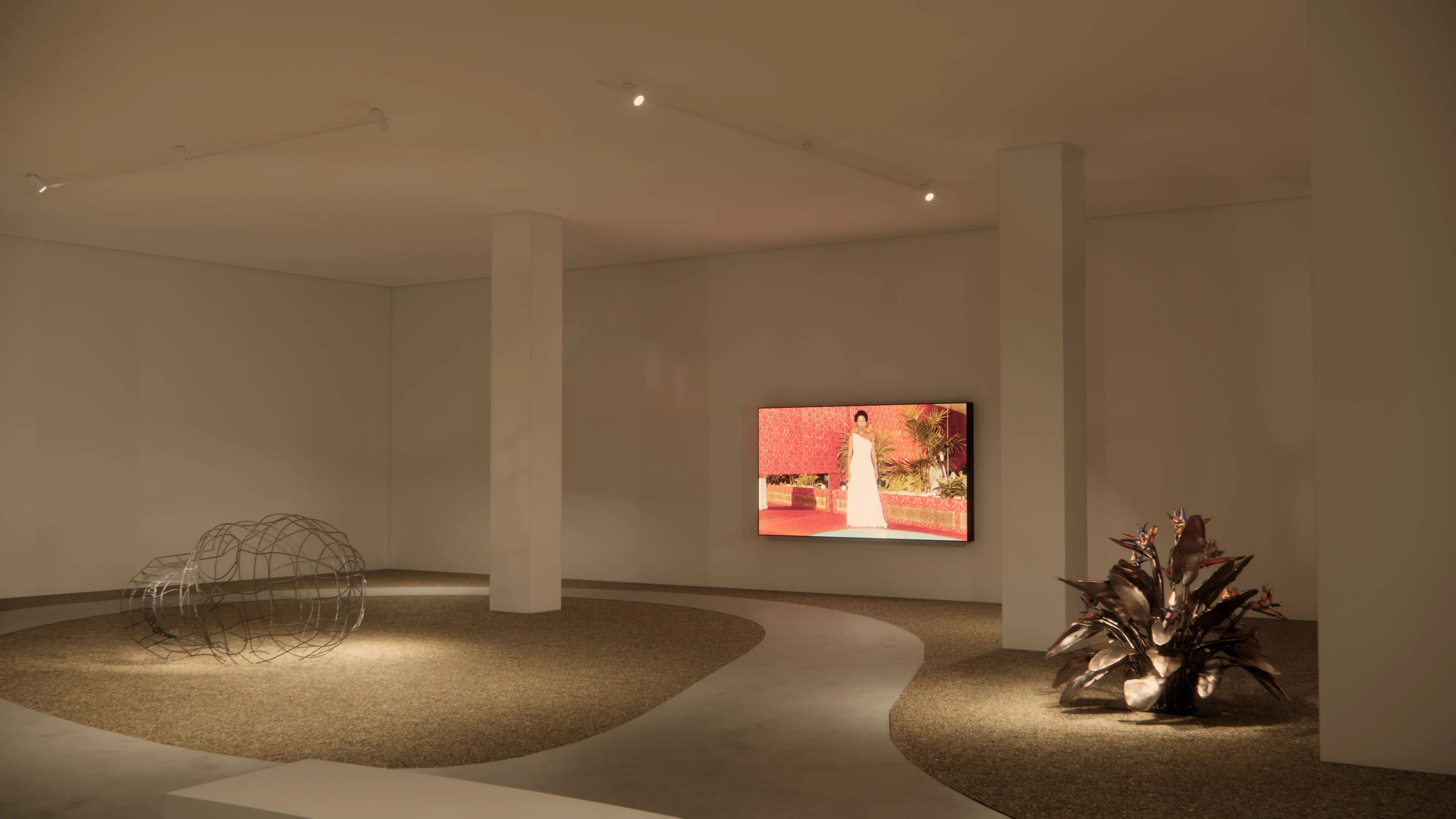 Scenographic rendering, Mohamed Bourouissa exhibition, Migros Museum, Zurich.