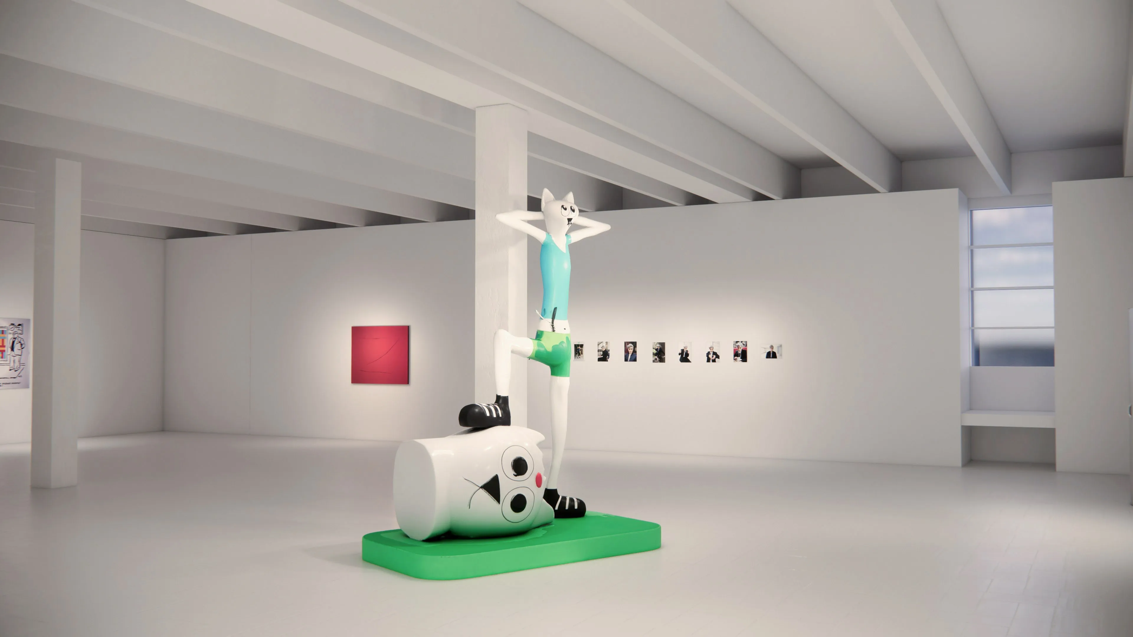 Scenographic rendering, Éclats du Rire !, Tripostal de Lille.