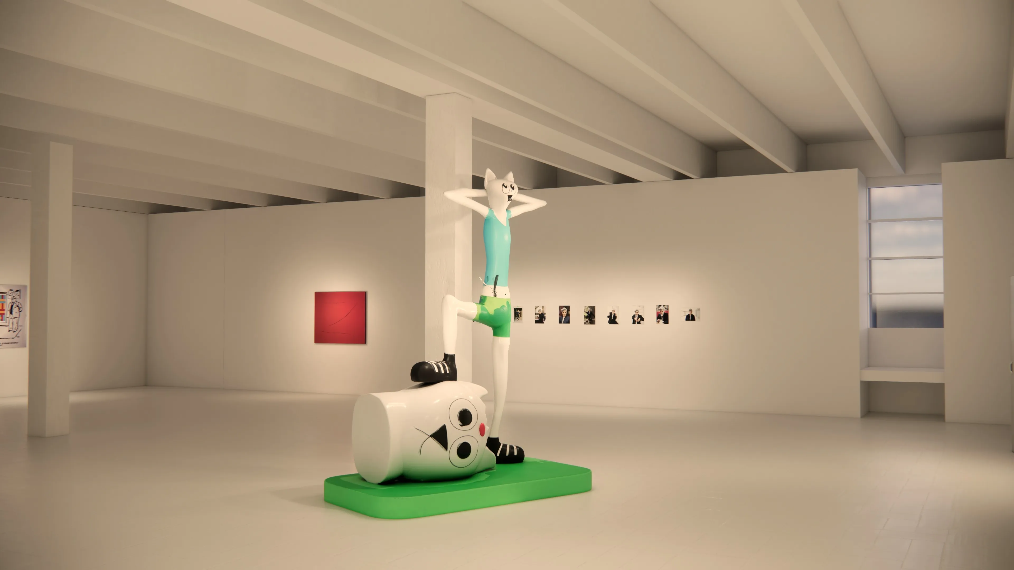 Rendu scénographique, Éclats du Rire !, Tripostal de Lille.