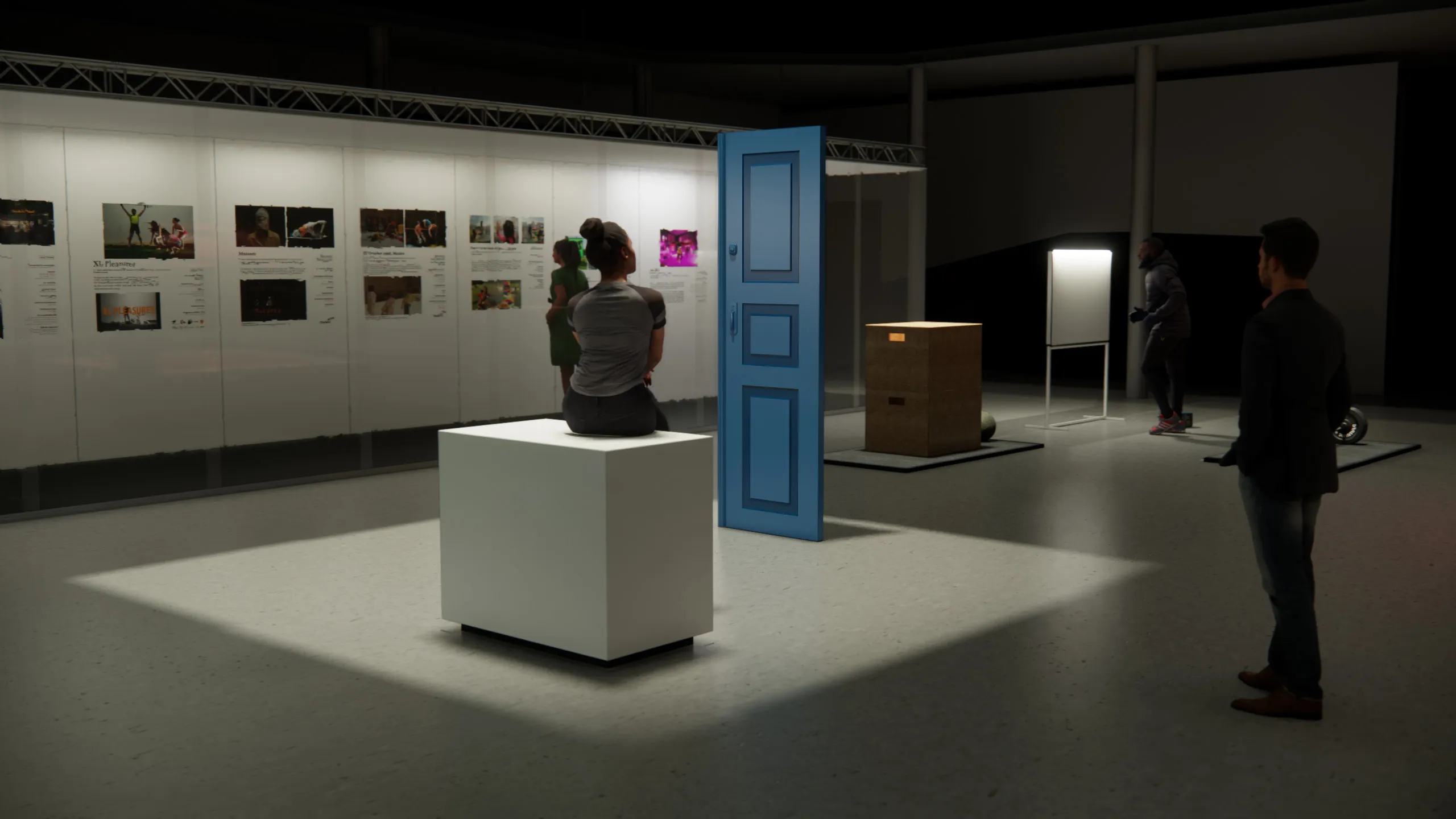 Scenographic rendering for 19 × BXL, T.R.A.N.S.I.T.S.C.A.P.E.