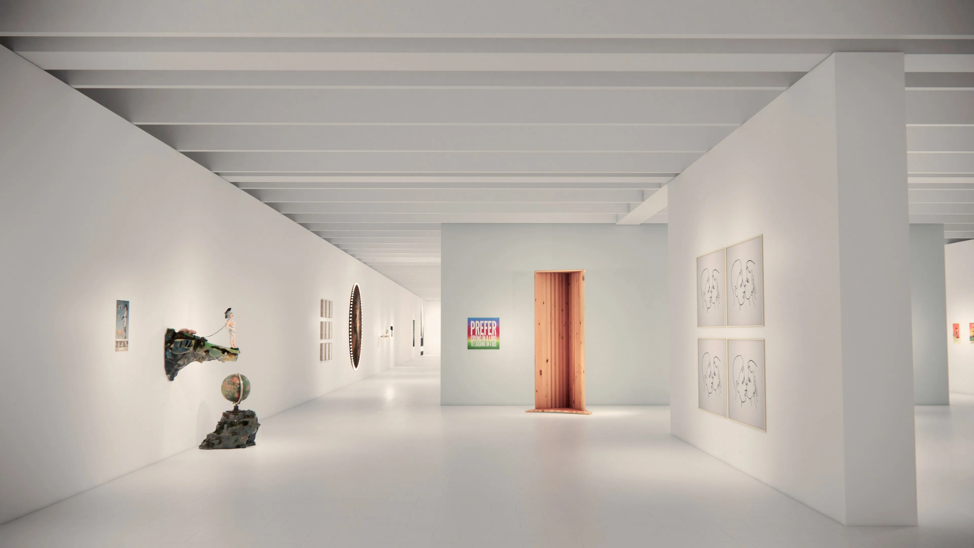 Scenographic rendering, Éclats du Rire !, Tripostal de Lille.