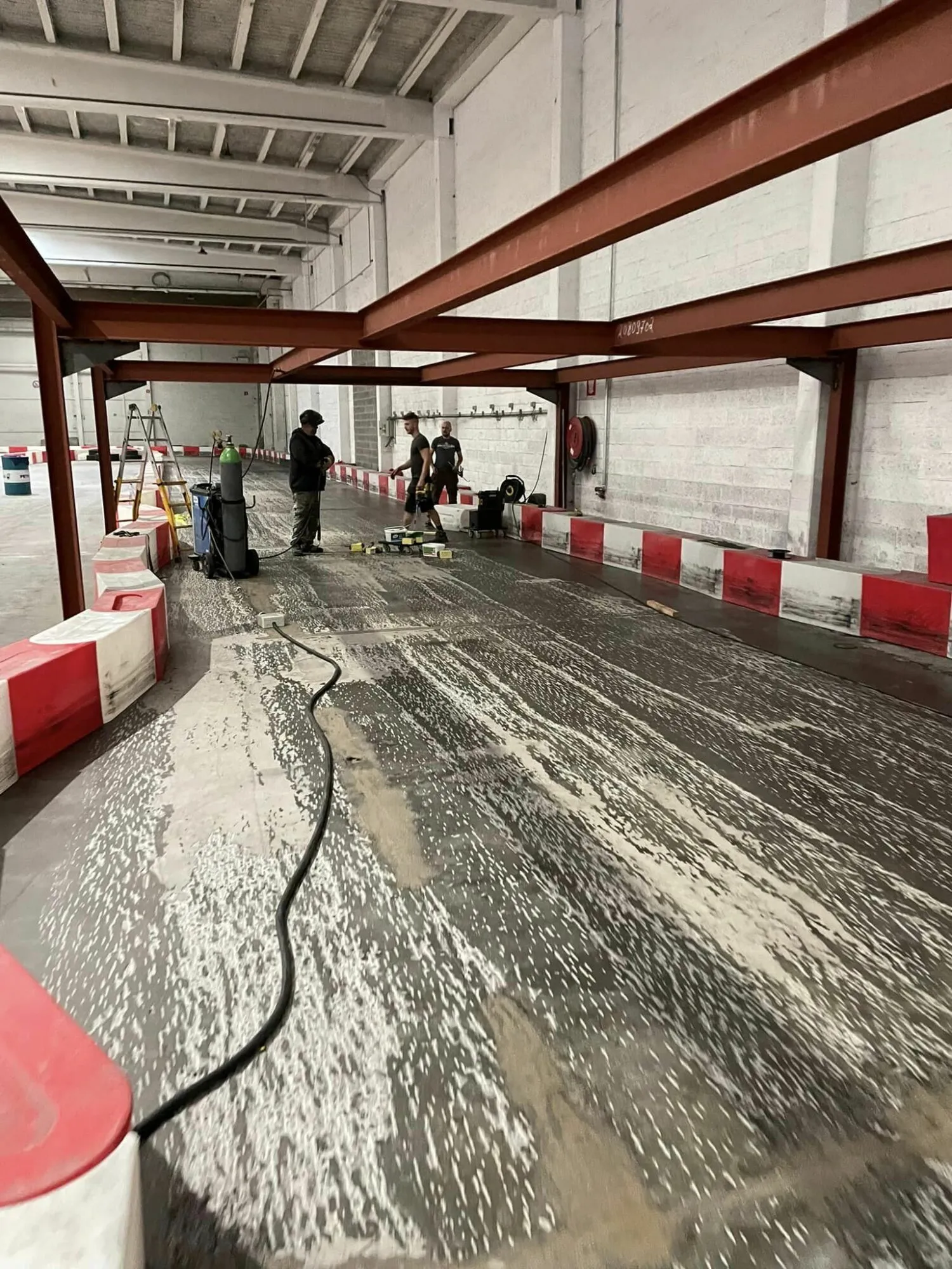 Vue d'ensemble du circuit, Green Power Kart, Charleroi.