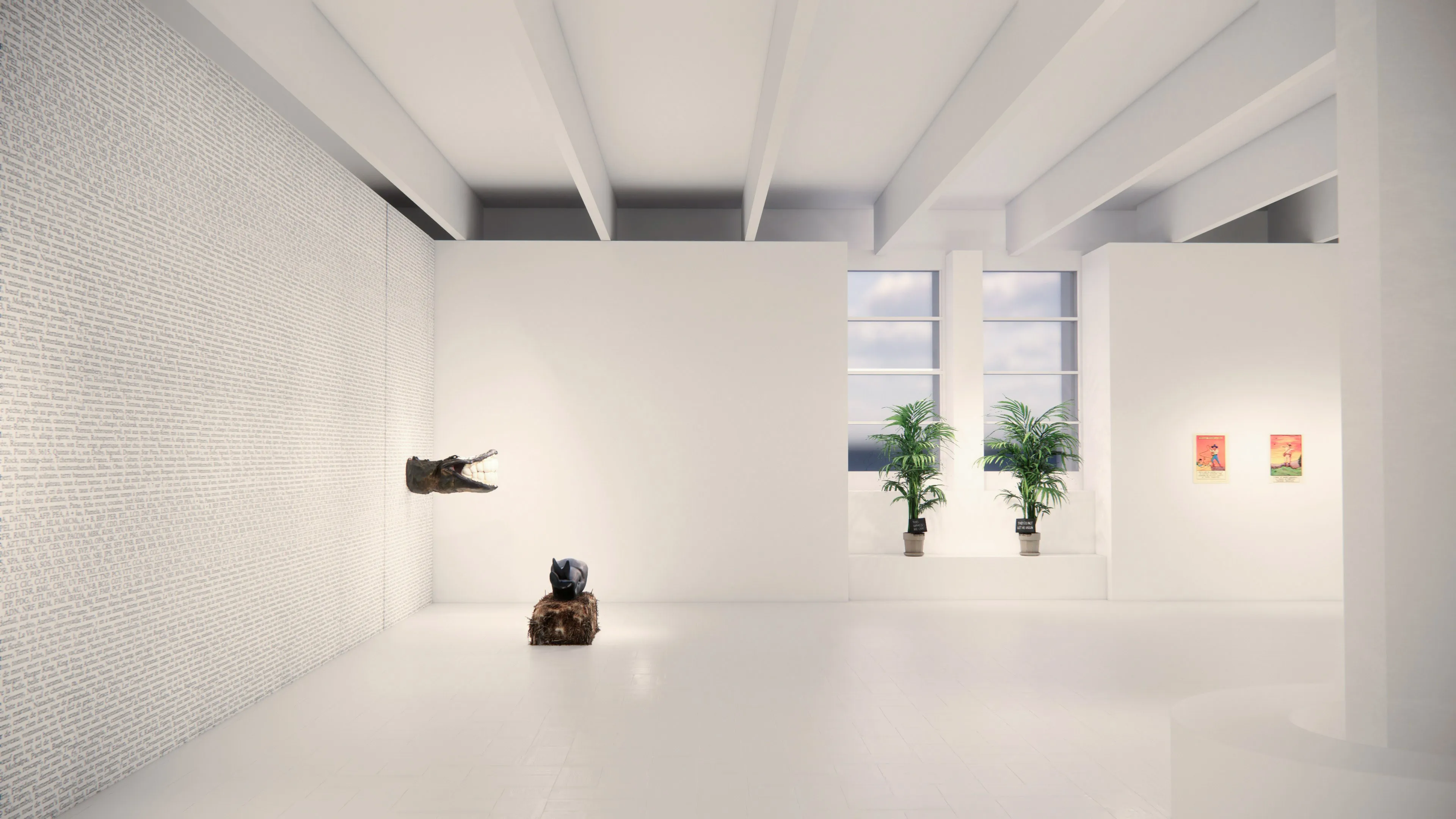 Scenographic rendering, Éclats du Rire !, Tripostal de Lille.