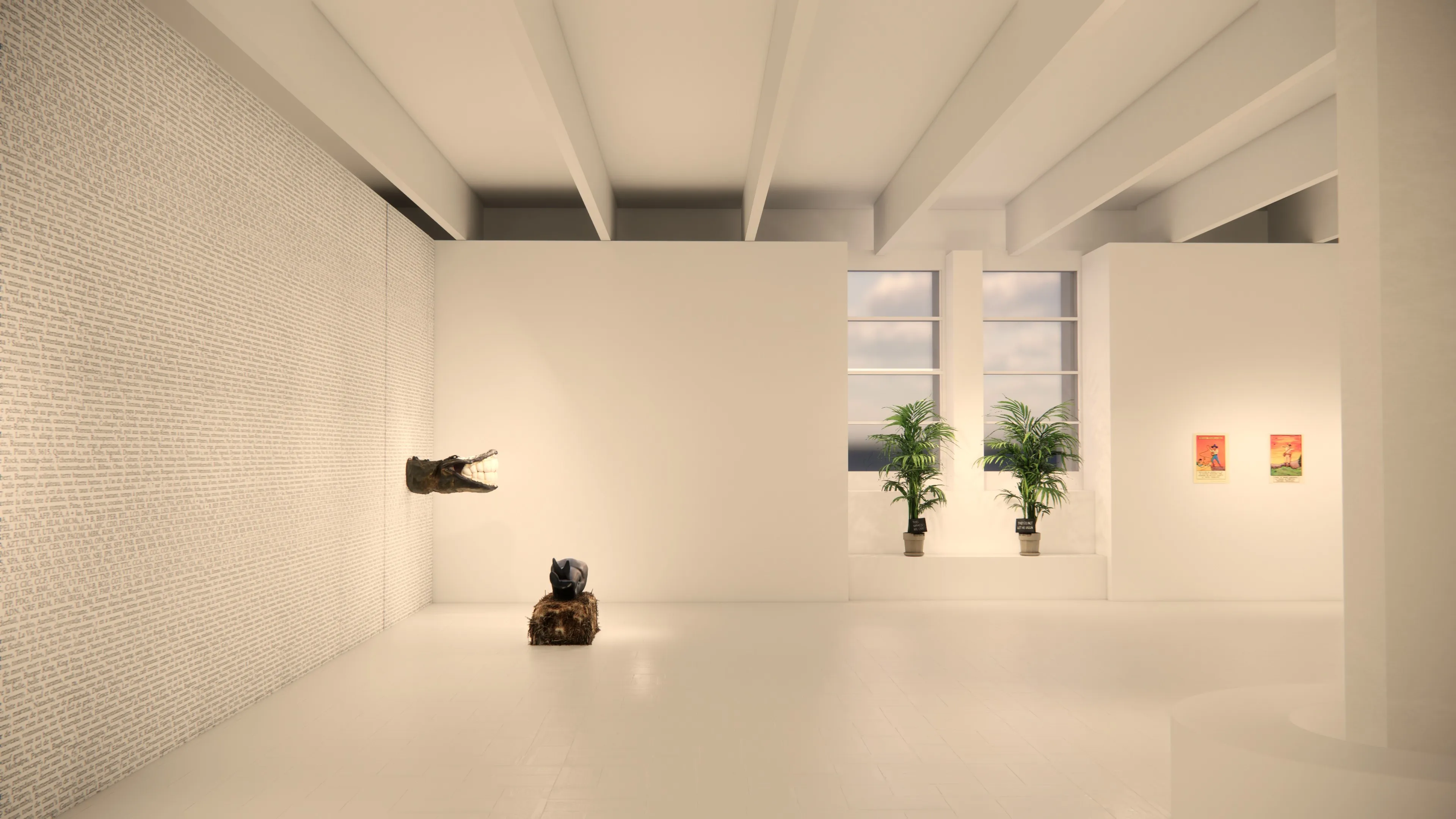 Rendu scénographique, Éclats du Rire !, Tripostal de Lille.