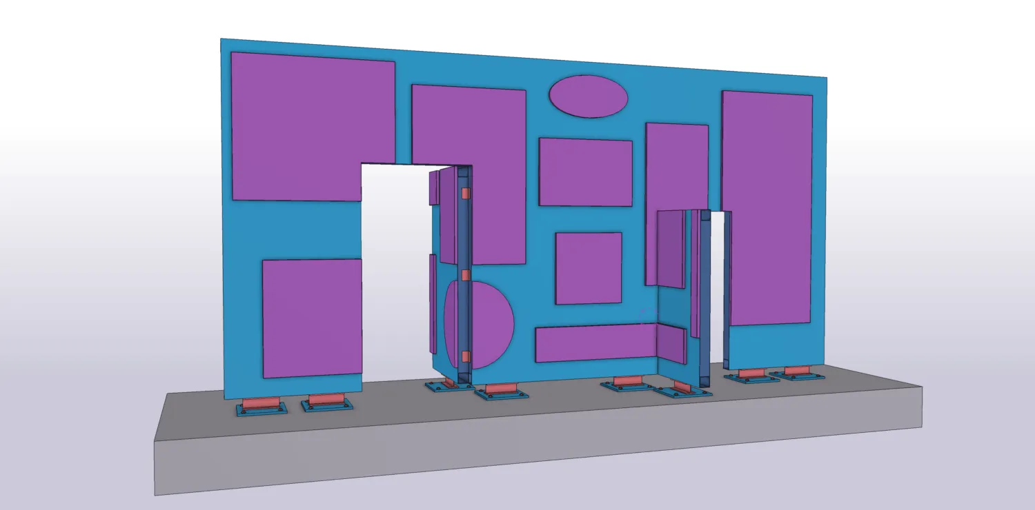 Plan d'exécution, installation de Marin Kasimir, Utrecht.