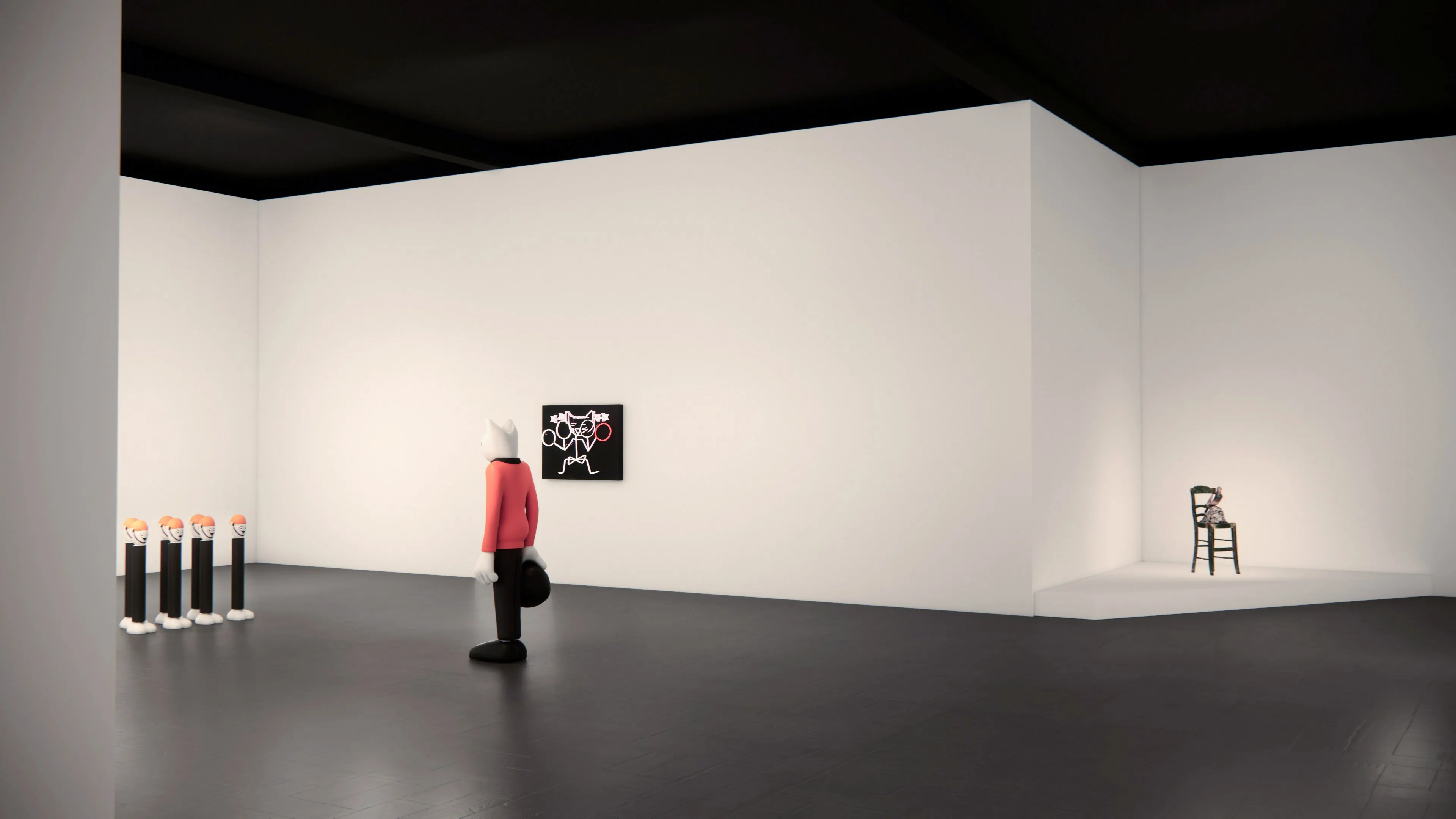 Scenographic rendering, Éclats du Rire !, Tripostal de Lille.